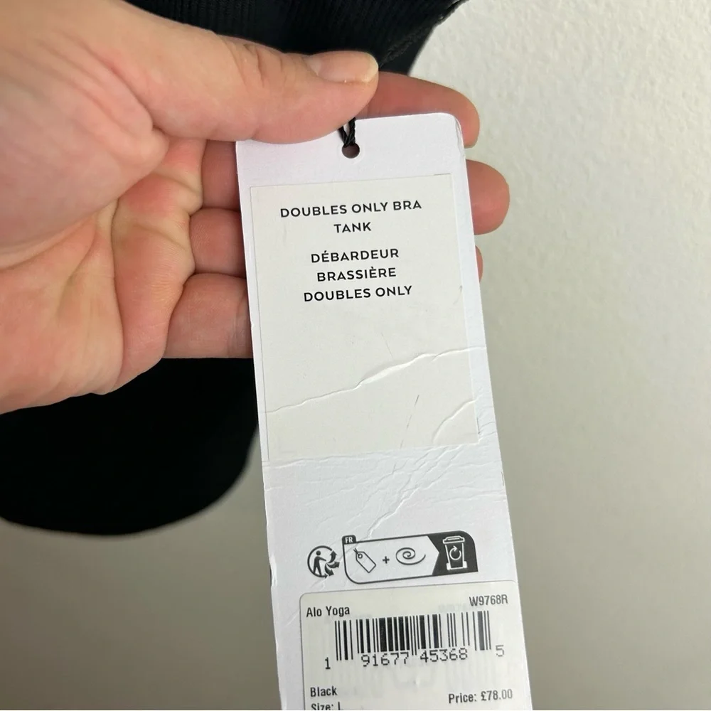 NWT ALO Yoga Doubles only skirt and bra tank SET size: L (top), M (skirt)